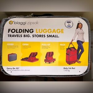 Black Biaggi zipsak Folding Luggage